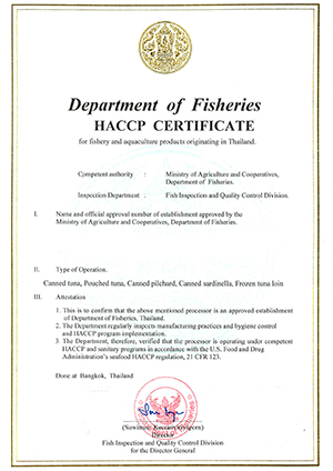 haccp certificate